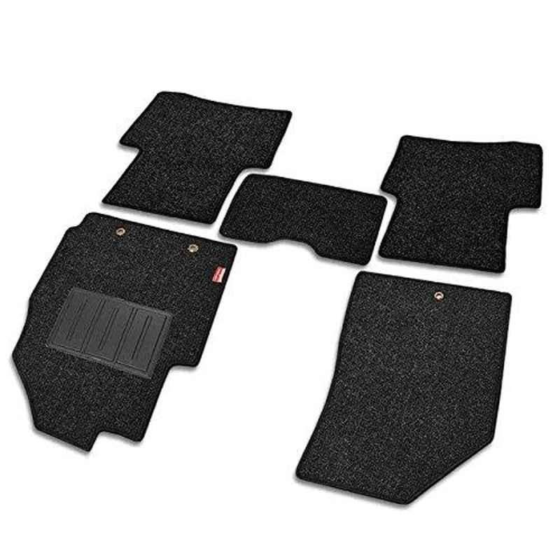 Elegant Carry 5 Pcs Polypropylene Black Car Floor Mat Set for Skoda Superb (2016)