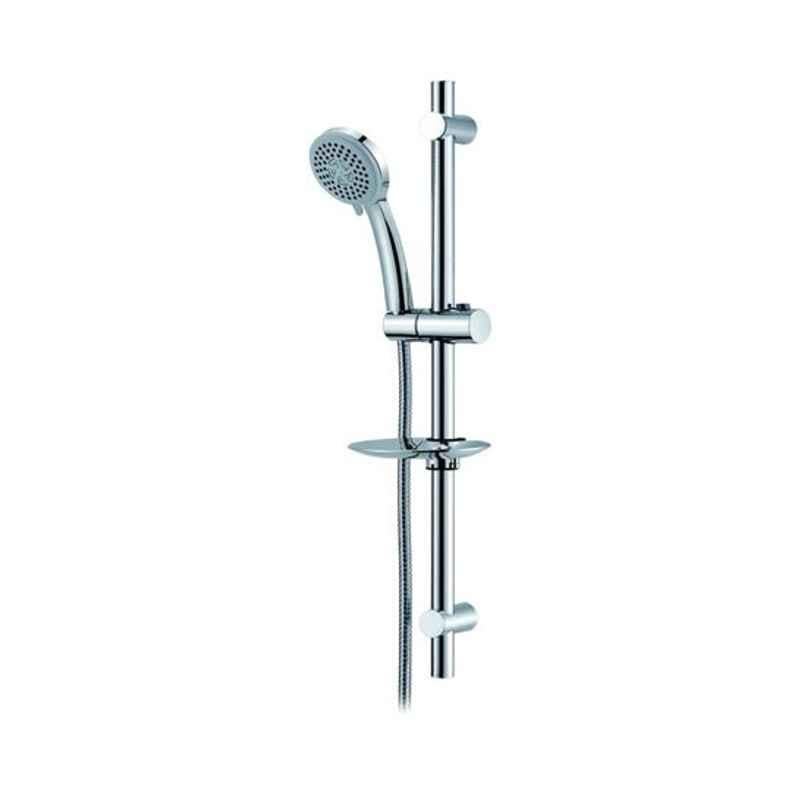 Milano Innova 40x60cm Silver Sliding Bar Shower Kit, 140300300039