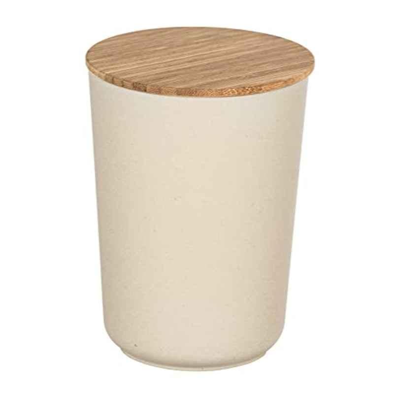 Wenko 700ml Silicone Cream Bondy Storage Jar with Bamboo Lid, 54075100