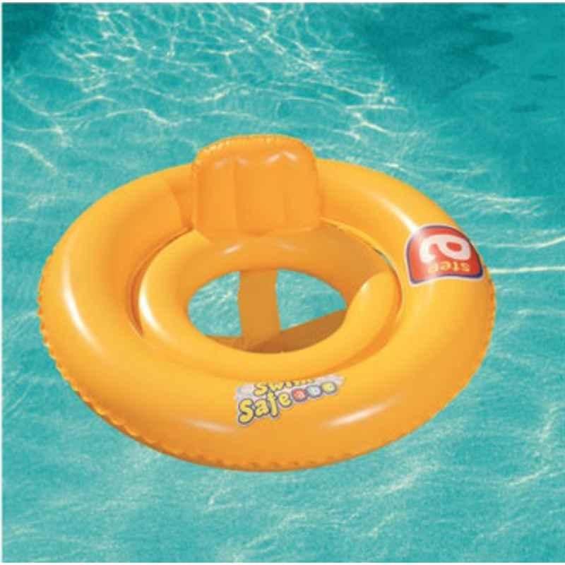 Bestway 69cm Yellow Swim Safe Double Ring Baby Seat