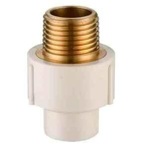 Hepworth 1-1/2 inch uPVC Brass Threaded Male Adaptor Union, 721.551.910