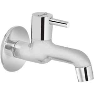 Prestige Mini Flora Brass Chrome Finish Long Body Bib Tap with Wall Flange