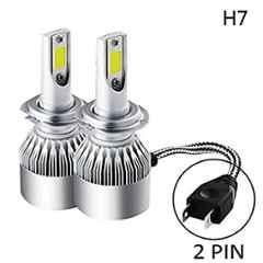 Meenu Arts C6 H-7 All in 1 Compact Design 36W/3800LM LED Headlight - Pack of 2