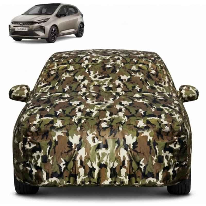 Allextreme Polyester Multicolour Camouflage Car Body Cover with Mirror Pocket for Tata Altroz All Model & Years (2020-2025), PV_VLSV05