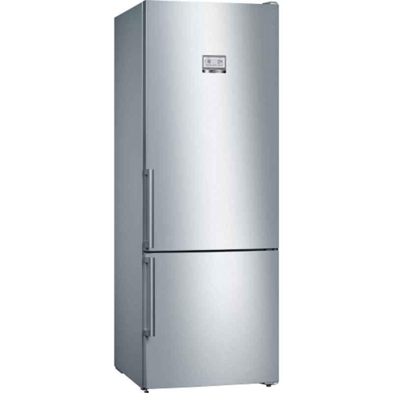 Bosch Series-6 500L Stainless Steel Silver Fridge, KGN56HI30M