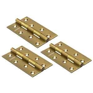 Plantex 4 inch 14 Gauge Stainless Steel Antique Brass Door Hinges for Home & Office, APS-6002 (Pack of 3)