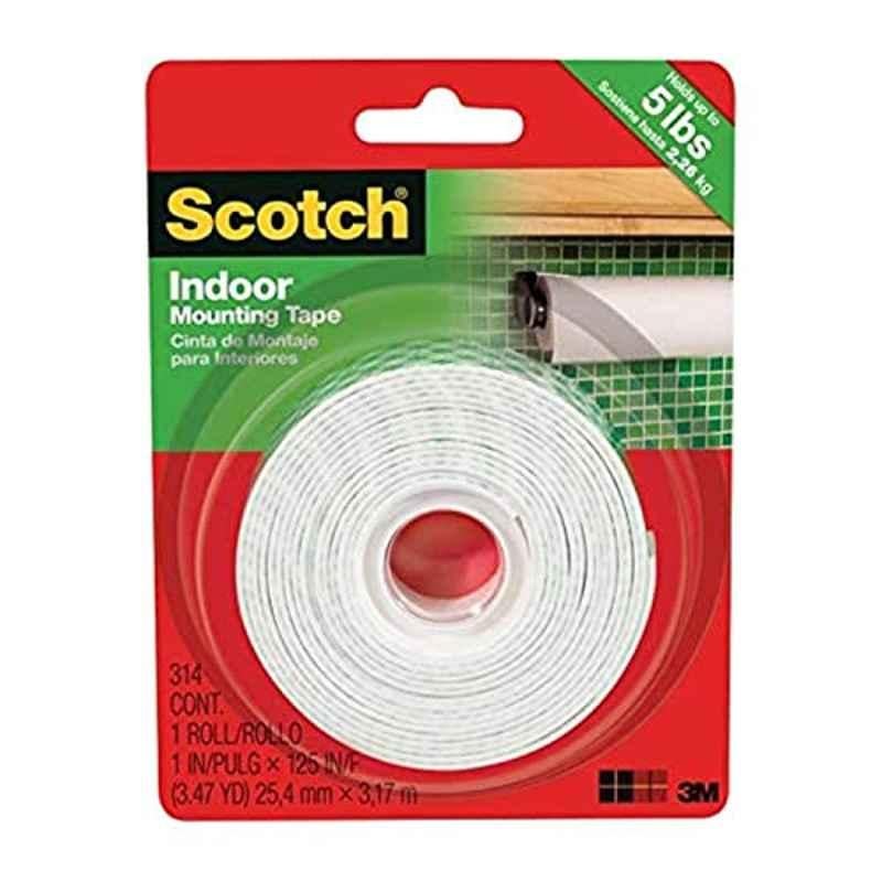 Scotch 314P 1x60 inch Green & White Indoor Mounting Tape