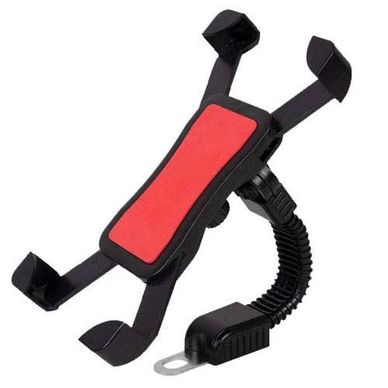 AllExtreme 3.5-6.3 inch Red Bike Mount Cell Phone Mobile Holder Cradle