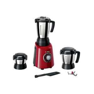 Bosch TrueMixx Radiance 600W Red Mixer Grinder with 3 Jars, MGM4334RIN