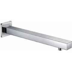 Senkiddpro 9 inch Steel Chrome Finish Wall Mounted Square Shower Arm with Wall Flange