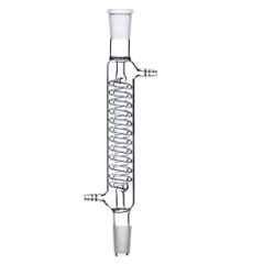 ABGIL 400mm Borosilicate Glass Distillate Type Coil(Graham) Condenser with Drip Tip Joint, ABG993