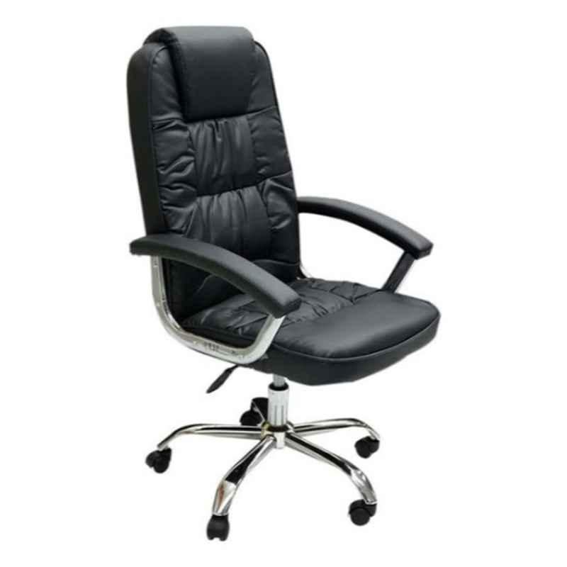 Karnak 10 kg 48x90x50cm PU Leather & Foam Black Executive Office Chair, KC93