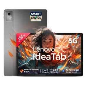 Lenovo Idea TB336ZU Luna Grey Tablet without Pen 8GB/256GB Storage/Android 15/4-Speakers with Dolby Atmos & 11 inch LCD Display, ZAFM0708IN