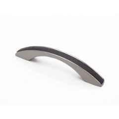 RAB 96mm ABS Satin Black Wardrobe Pull Handle, A-496