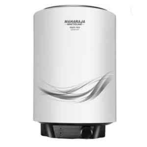 Maharaja Whiteline Aquis Neo 25 Litre White & Black Storage Water Geyser, WH-169