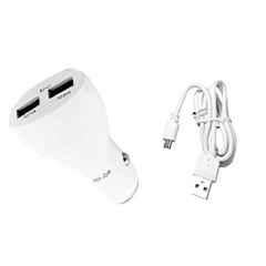 AOW LED Car USB Charger Dual Car Mobile Charge 3.0A with Cable for Volkswagen Beetle
