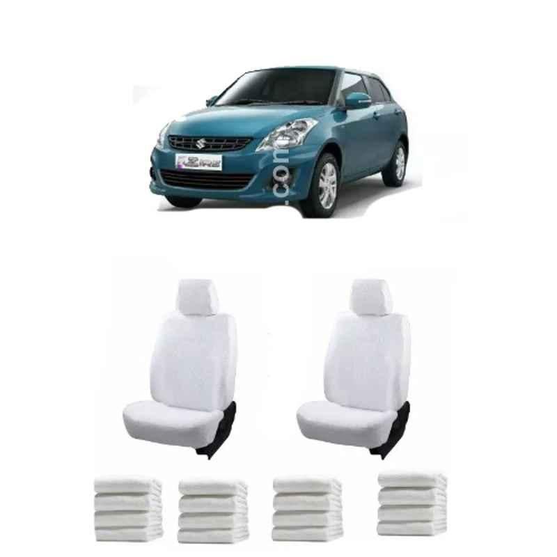 Oscar White Aut-Sn-4224 Towel 1 Pcs\\Set Maruti Suzuki Swift Car Seat Cover