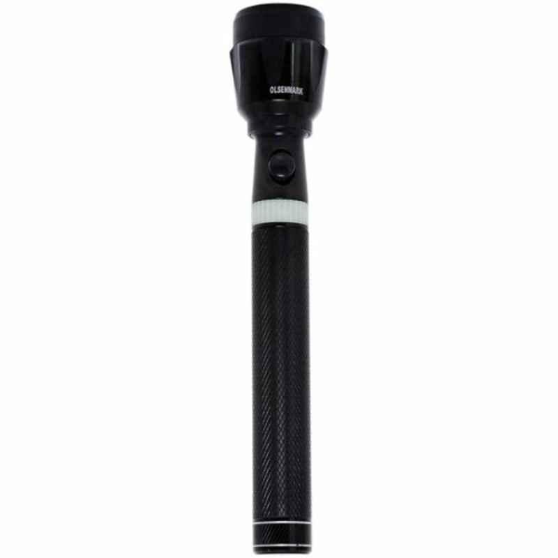 Olsenmark 211mm Black Rechargeable LED Flashlight, OMFL2573