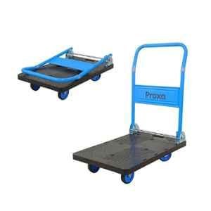 Proxa 150kg Polypropylene Blue & Black Platform Truck with Easy Foldable Handle, PXA-PPC150
