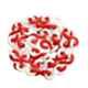 Ladwa 10m Plastic Red & White S Hook Type Safety Barrier Cone Chain, LPVC