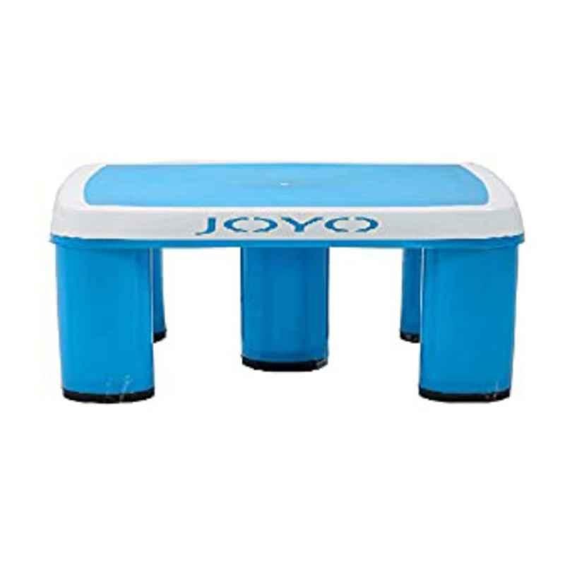 Joyo TUFF Small Plastic Blue Bathroom Stool with Lasaani 1000ml Water Bottle