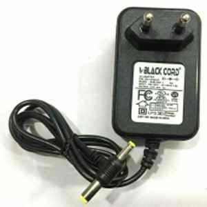 Black Cord 12V 1A DC Power Adapter for LCD Monitor, TV, LED Strip & CCTV