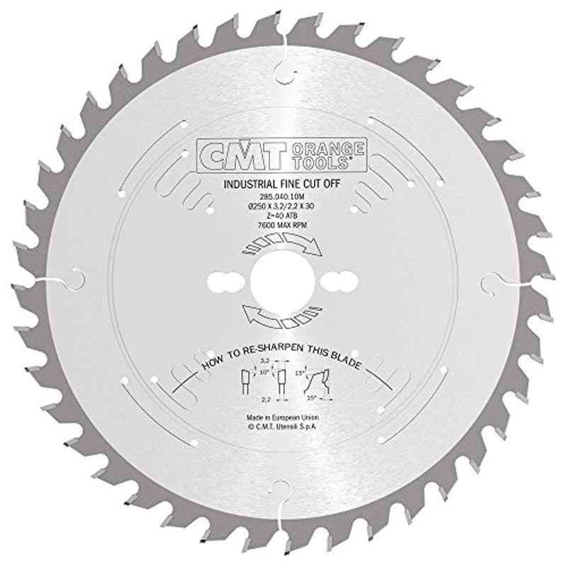 CMT 250x30mm Industrial Circular Saw Blade, 285.040.10M