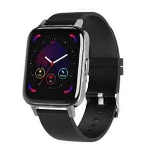 Gizmore GIZFIT 908 Pro 1.69 inch Rubber Metallic Finish Black Rectangle Touchscreen Smartwatch