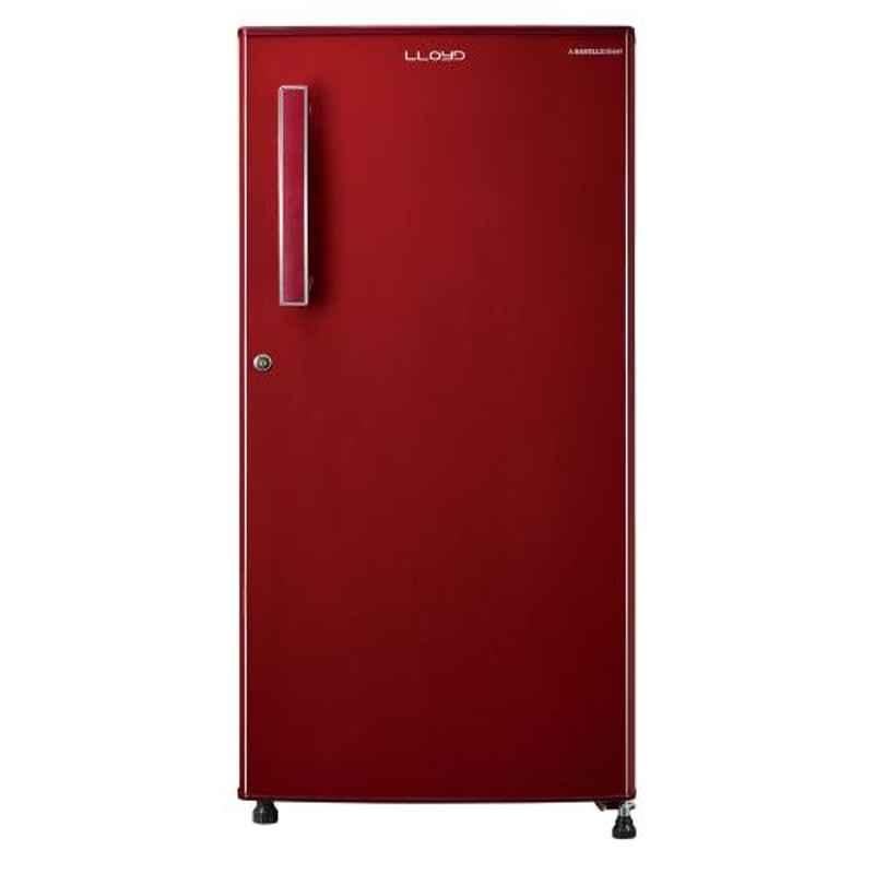 Lloyd 115W 190L Metallic Red Direct Cool Refrigerator with Handle, GLDC203PMRT2PA