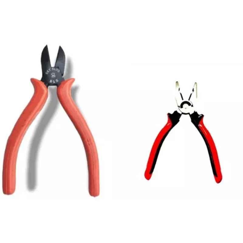 Sky Blue 2 Pcs 7.8 inch Lineman Plier Combo, SBE_PLIER_COMBO_MOD_00828