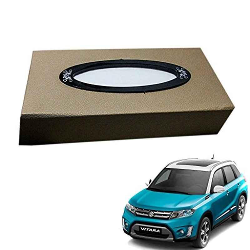 Kozdiko 200 Sheets 100 Pulls Beige Tissue Paper Box for Maruti Vitara Brezza, koz_33547