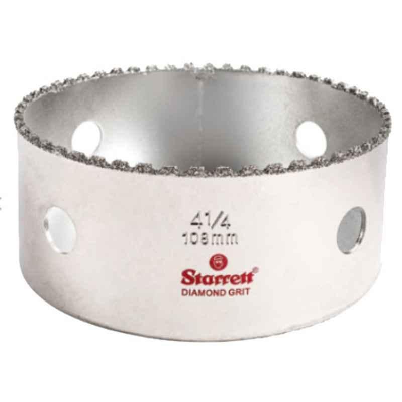 Starrett 108mm Silver Diamond Grit Hole Saw, KD0414-N