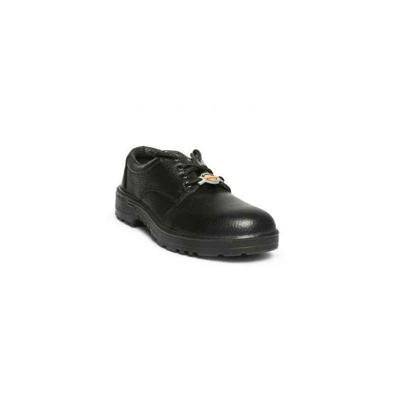 Liberty 7198-01 Warrior Steel Toe Black Work Safety Shoes, Size: 10