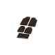 Oscar Packy Poda Smoke Century Mat Set For Honda Brio