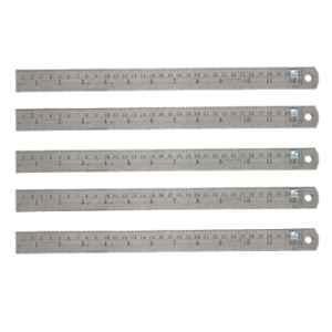 LOVELY® Omega 6 Inch-150 MM Stainless Steel Scale Ruler Pack of 5 :  : Office Products