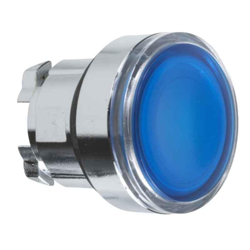 Schneider 22mm Round Blue Flush Illuminated Push Button for Integral LED, ZB4BW363