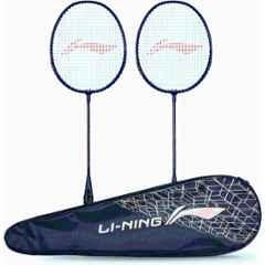 Li-Ning Mega Power MP 9 90g Multicolour Strung Badminton Racquet with Full Cover (Pack of 3)