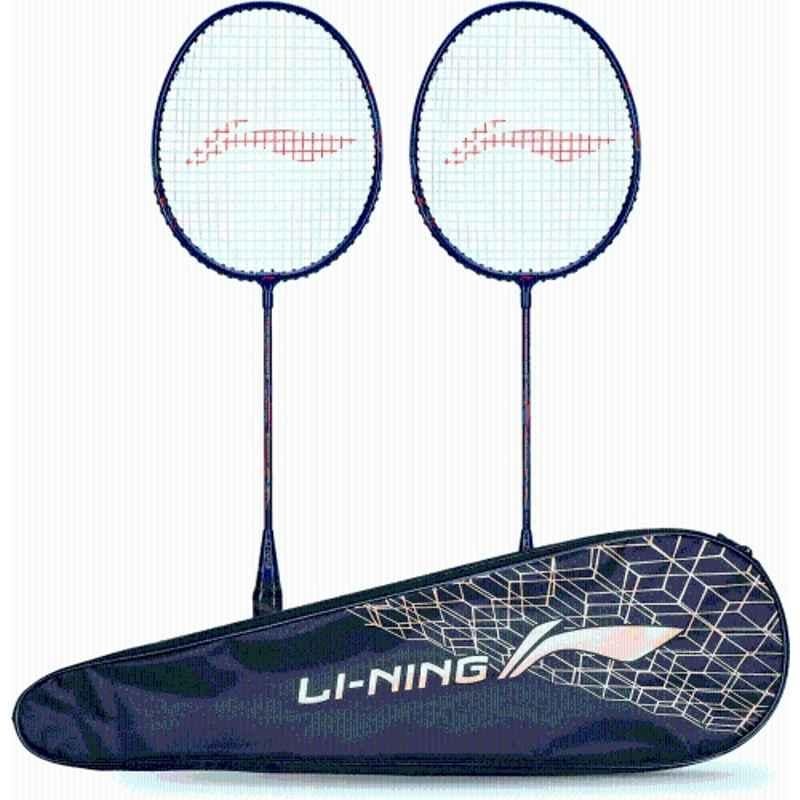 Li-Ning Mega Power MP 9 90g Multicolour Strung Badminton Racquet with Full Cover (Pack of 3)