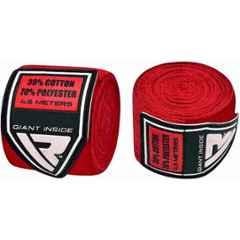 Matrica 180 inch Red Mexican Style Elastic Hand Wraps for Boxing & MMA, Size: Free (Pack of 2)