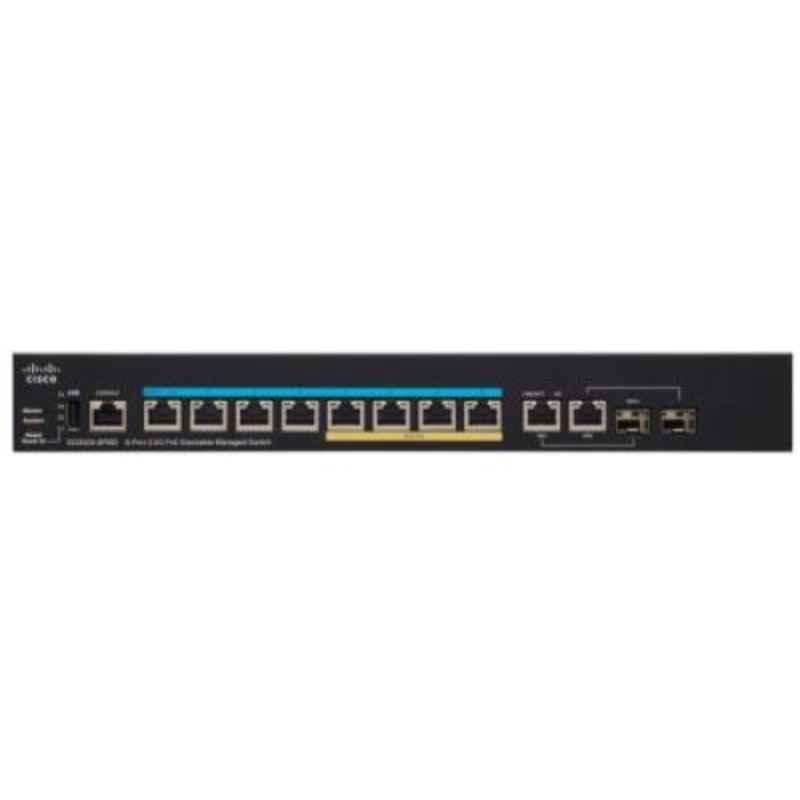 Cisco SG350X8PMD 240W 8 Multigigabit Ports Stackable Managed Switch, SG350X8PMDK9UK