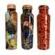 Healthchoice 1L Fancy, Crystel & RedLeaf Copper Jointless Water Bottle (Pack of 3)