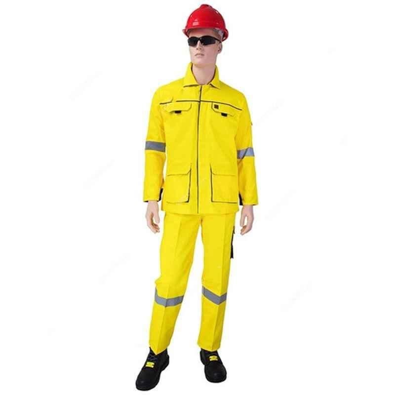 Empiral Comfort PS E106060903 100% Cotton Yellow Pant & Shirt, Size: L