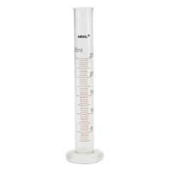 ABGIL 25ml Borosilicate Glass Round Base Cylinder Graduated Single Metric Scale with Pour Out, ABG1169