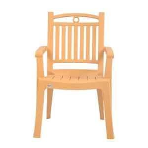 Supreme Windsor Matt Finish Plastic Amber Gold Chair with arm (Pack of 4)