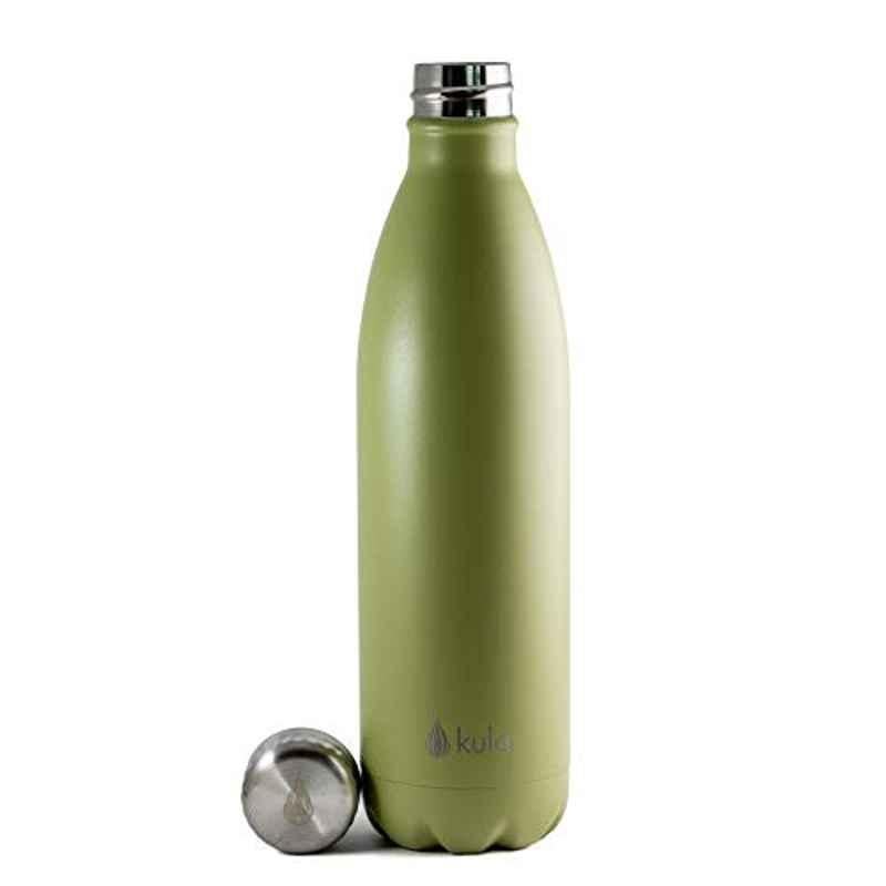 Kula 500ml Stainless Steel Olive Green BPA Free Water Bottle