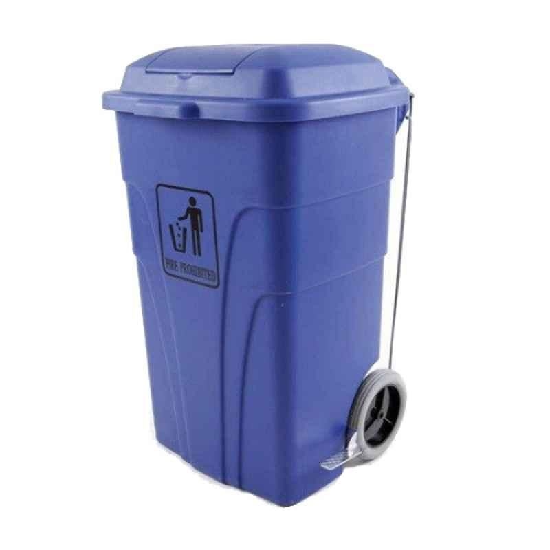 Cisne Eco 120L Blue Garbage Bin with Foot Pedal, 409020-01