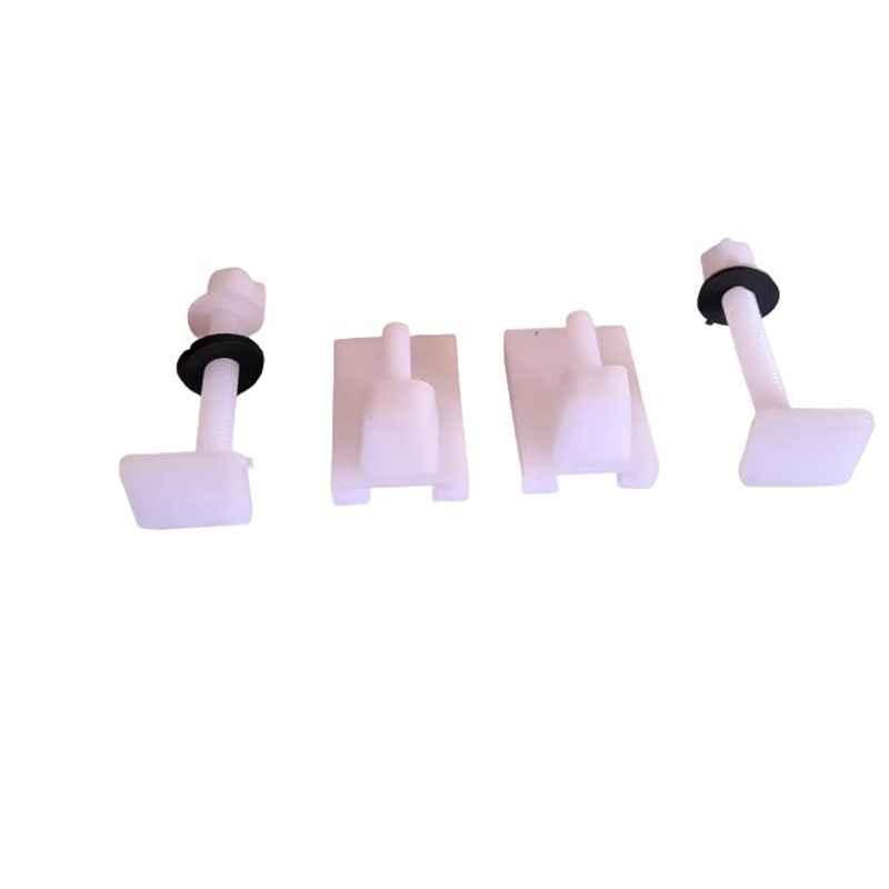 Elegant Casa 100mm White Toilet Seat Cover Hinges with Bolt