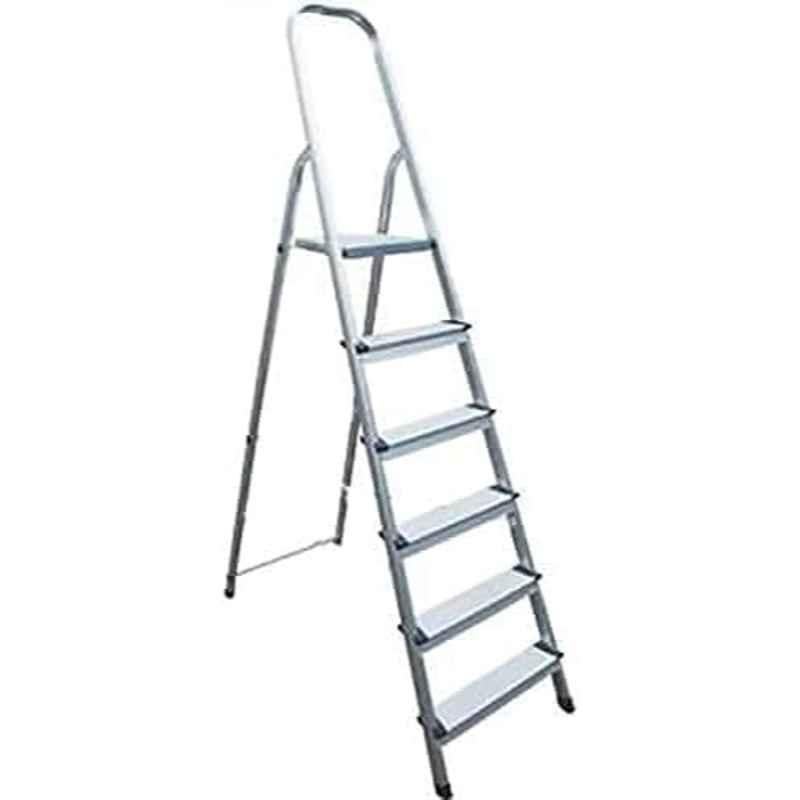 Robustline 6 Steps 350lbs Aluminium Silver Multi Purpose Ladder