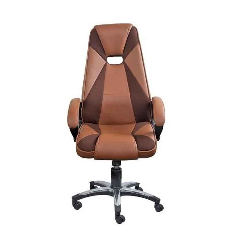 Sunview Tan & Brown Gaming Style High Back Ferrari Office Chair