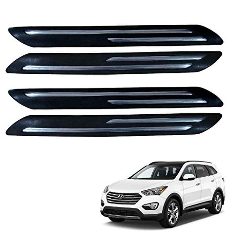 Kozdiko 4 Pcs Double Chrome Bumper Protector Set for Hyundai Santafe